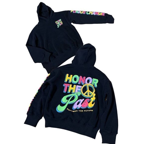 Hollister x Academy Group Honor The Past Empower The Future Black Hoodie - Picture 8 of 10